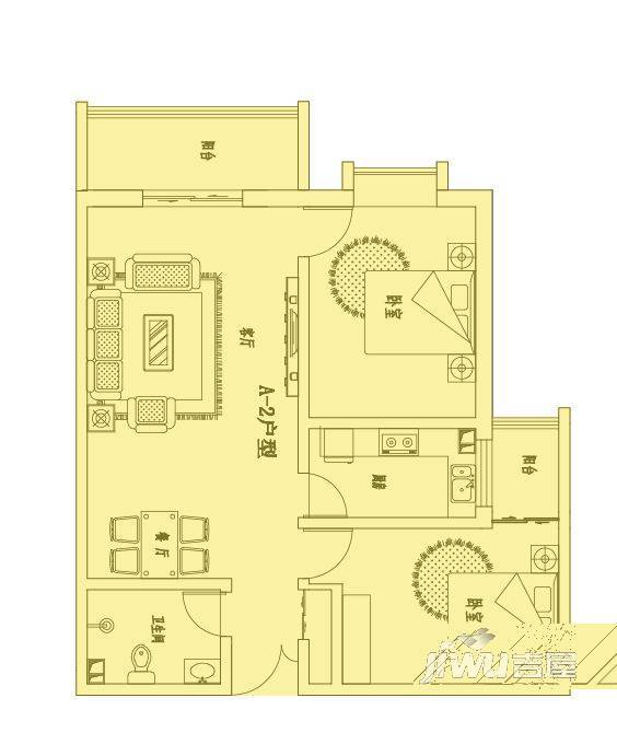 新津小区2室0厅0卫户型图