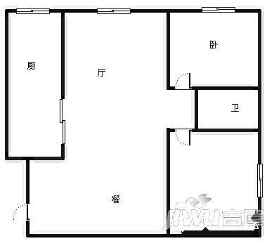 酒钢雁儿湾住宅小区2室2厅2卫106㎡户型图