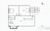 林家庄铁路小区2室2厅1卫户型图