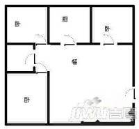 酒钢大厦3室2厅2卫123㎡户型图