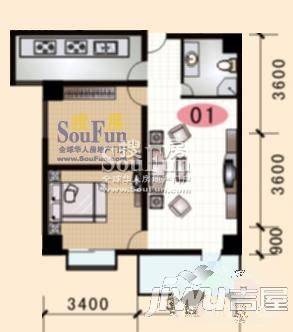 康桥国际3室2厅2卫128.4㎡户型图