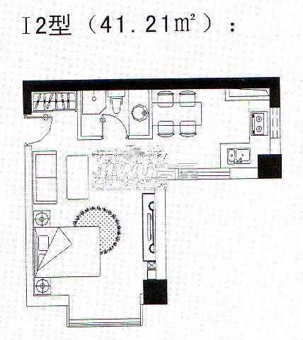 康桥国际3室2厅2卫128.4㎡户型图