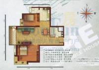 兰新万国港2室2厅1卫89.2㎡户型图