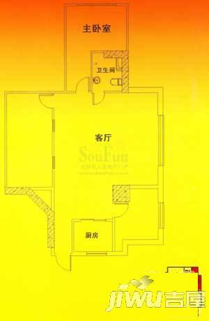 瑞泰恒居2室2厅1卫129.2㎡户型图