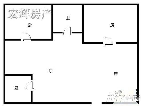 怡景新苑3室2厅2卫148.7㎡户型图