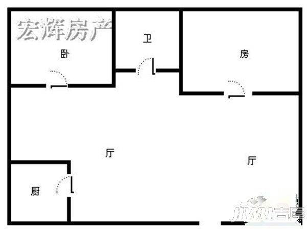 怡景新苑3室2厅2卫148.7㎡户型图