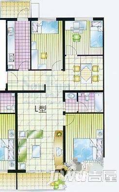 实创现代城5室3厅3卫257.4㎡户型图