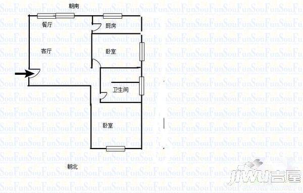 三易花园3室2厅2卫212.7㎡户型图