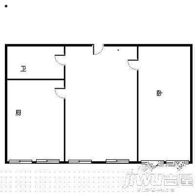 罗马世家2室2厅1卫110㎡户型图