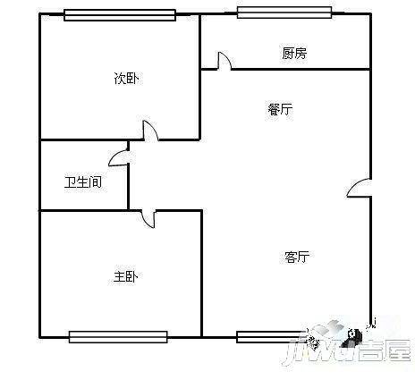 国资委第一家园3室2厅1卫户型图