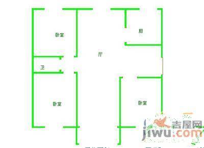 英商家园3室2厅1卫147㎡户型图