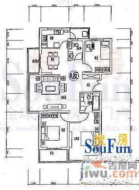 紫晶天域2室1厅1卫户型图