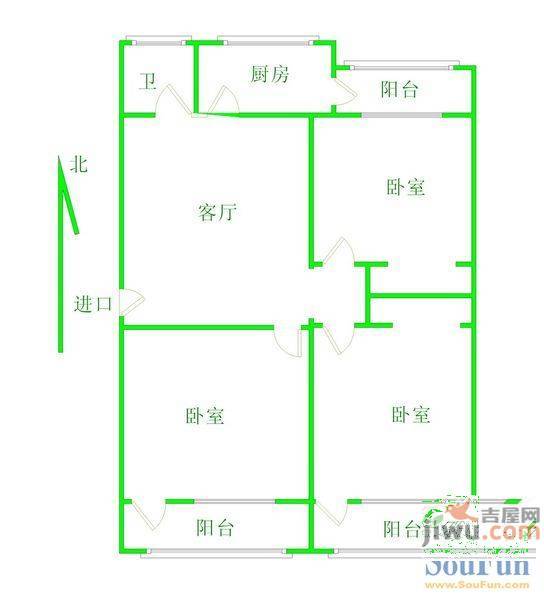 西雅小区2室0厅0卫户型图