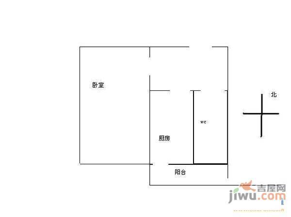 滨河小区2室1厅1卫户型图