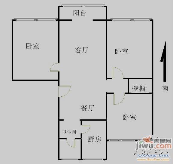 西雅小区2室0厅0卫户型图