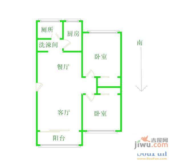 西雅小区2室0厅0卫户型图