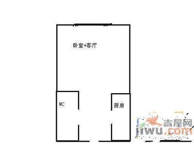 自由港1室1厅1卫49㎡户型图