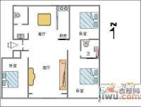 宏业花园3室2厅2卫126㎡户型图