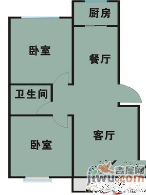 滹沱河小区3室2厅1卫96㎡户型图