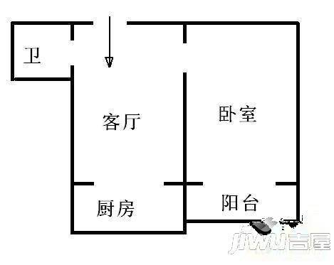 华兴小区2室1厅1卫户型图