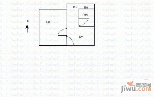 柏林小区3室1厅1卫户型图