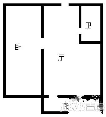 联盟小区3室1厅1卫86㎡户型图