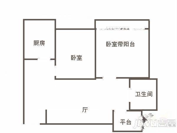 新浩城南区3室1厅1卫96㎡户型图