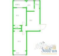 省外运物流公司宿舍2室0厅0卫户型图