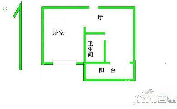 万信花园2室2厅1卫106㎡户型图