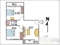 燕港新村2室1厅1卫户型图