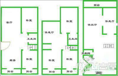 水榭花都4室2厅3卫246.1㎡户型图