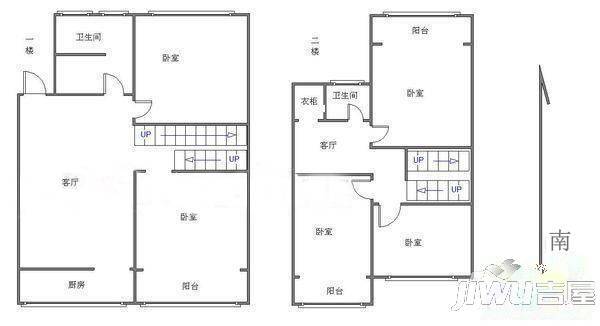 水榭花都4室2厅3卫246.1㎡户型图