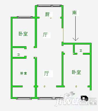 水榭花都4室2厅3卫246.1㎡户型图