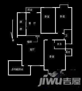 水榭花都4室2厅3卫246.1㎡户型图