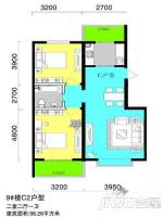 文景苑2室2厅1卫98.3㎡户型图