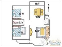 长安公安分局宿舍2室2厅1卫98㎡户型图