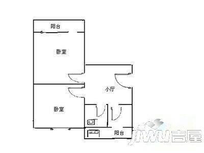 勘探设计研究院宿舍2室0厅0卫户型图