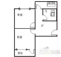 华泰家园2室1厅1卫69㎡户型图