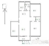 新文里3室2厅1卫108㎡户型图