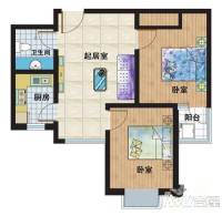 碧水秀城2室2厅0卫71.5㎡户型图
