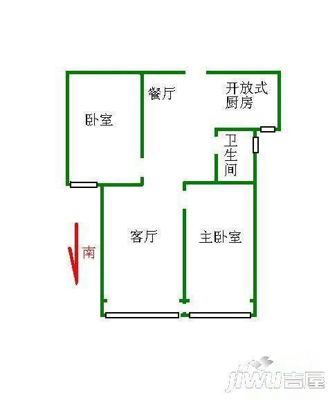 润联磬城3室2厅2卫130㎡户型图