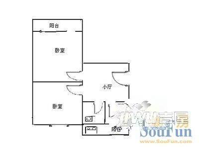 雅澜庭苑2室0厅0卫户型图