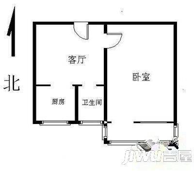 华海园2室2厅1卫97㎡户型图