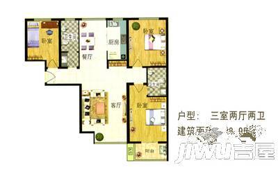 欣怡园4室2厅2卫185㎡户型图