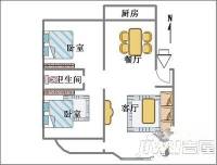 银宏小区2室2厅1卫101㎡户型图