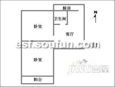 子龙庭院2室0厅0卫户型图