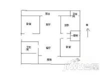 银泉花园3室2厅1卫140㎡户型图