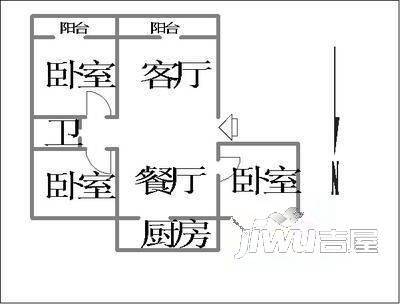 新城花园3室0厅0卫户型图