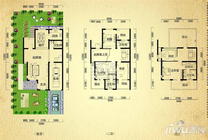 天籁山水清音3室0厅0卫168㎡户型图