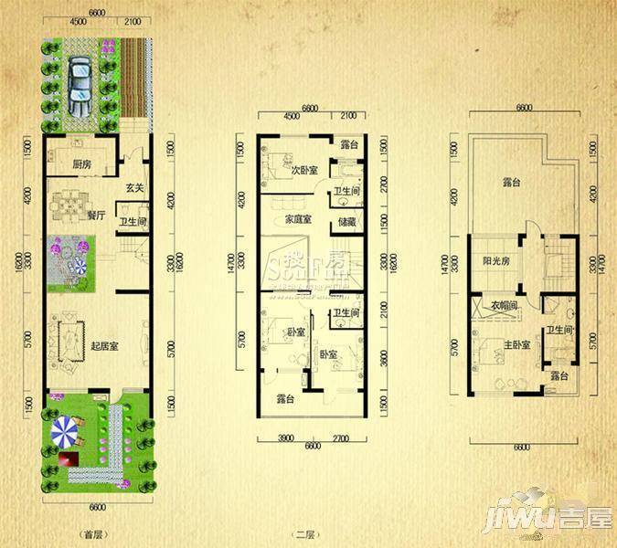 天籁山水清音3室0厅0卫168㎡户型图